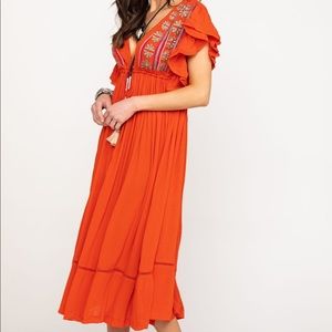 Free People Will Wait For You midi dress